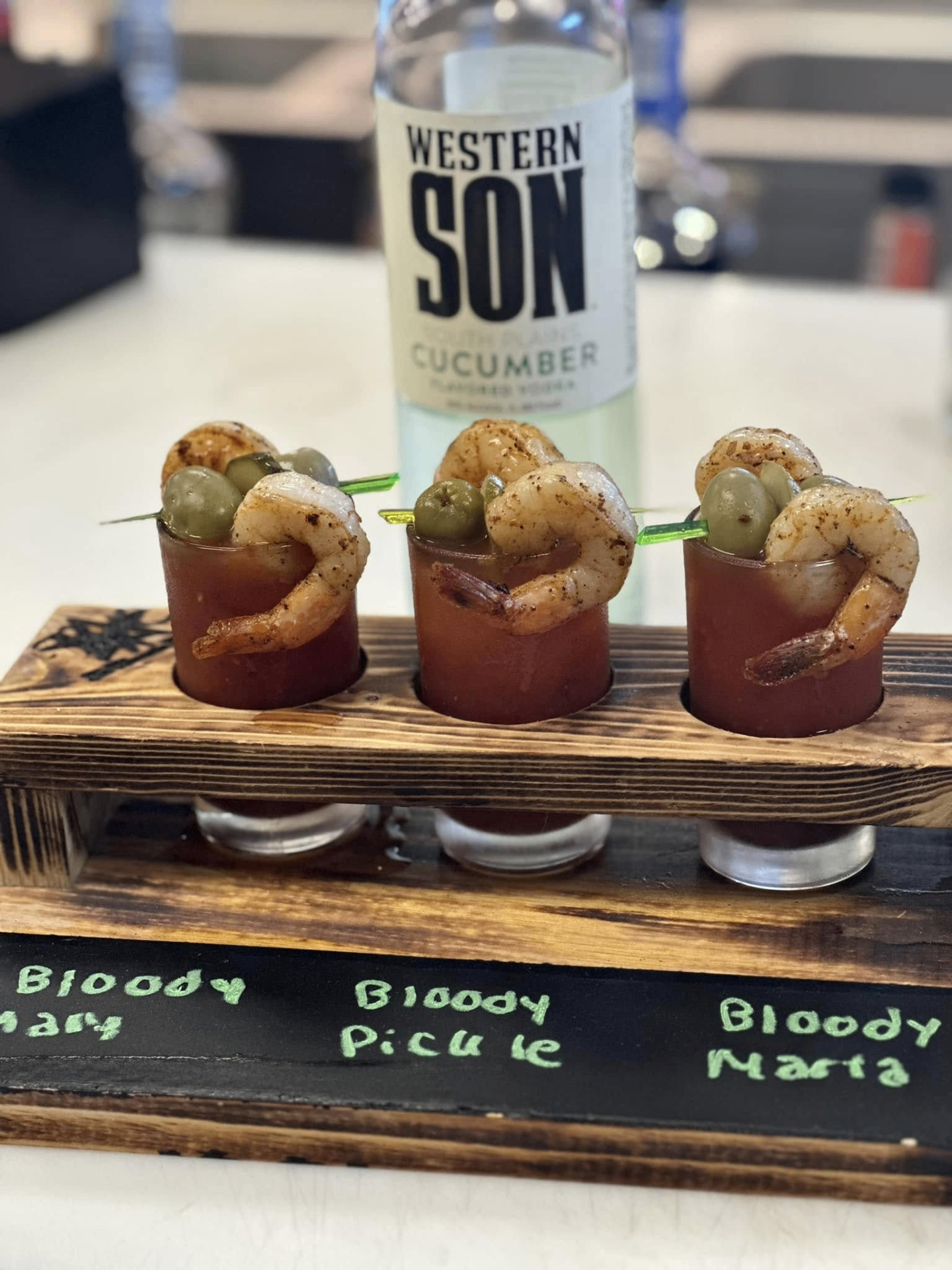 Bloody Mary Flight at Mad Hatter Cafe — Downtown Salisbury MD